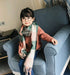 Boy, girl, scarf, bib, baby, cashmere, plaid scarf